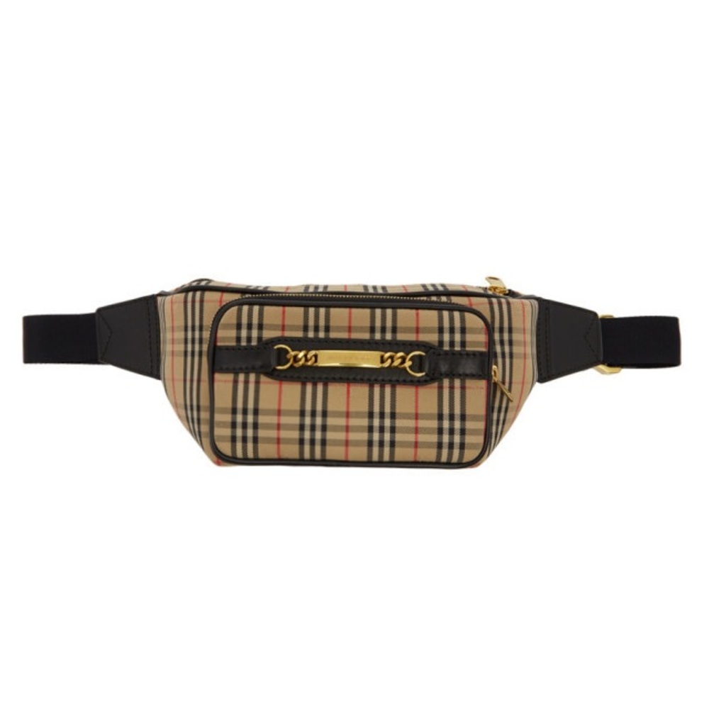 Burberry 1983 Check Joey Belt Waist Bum Bag Beige Checker